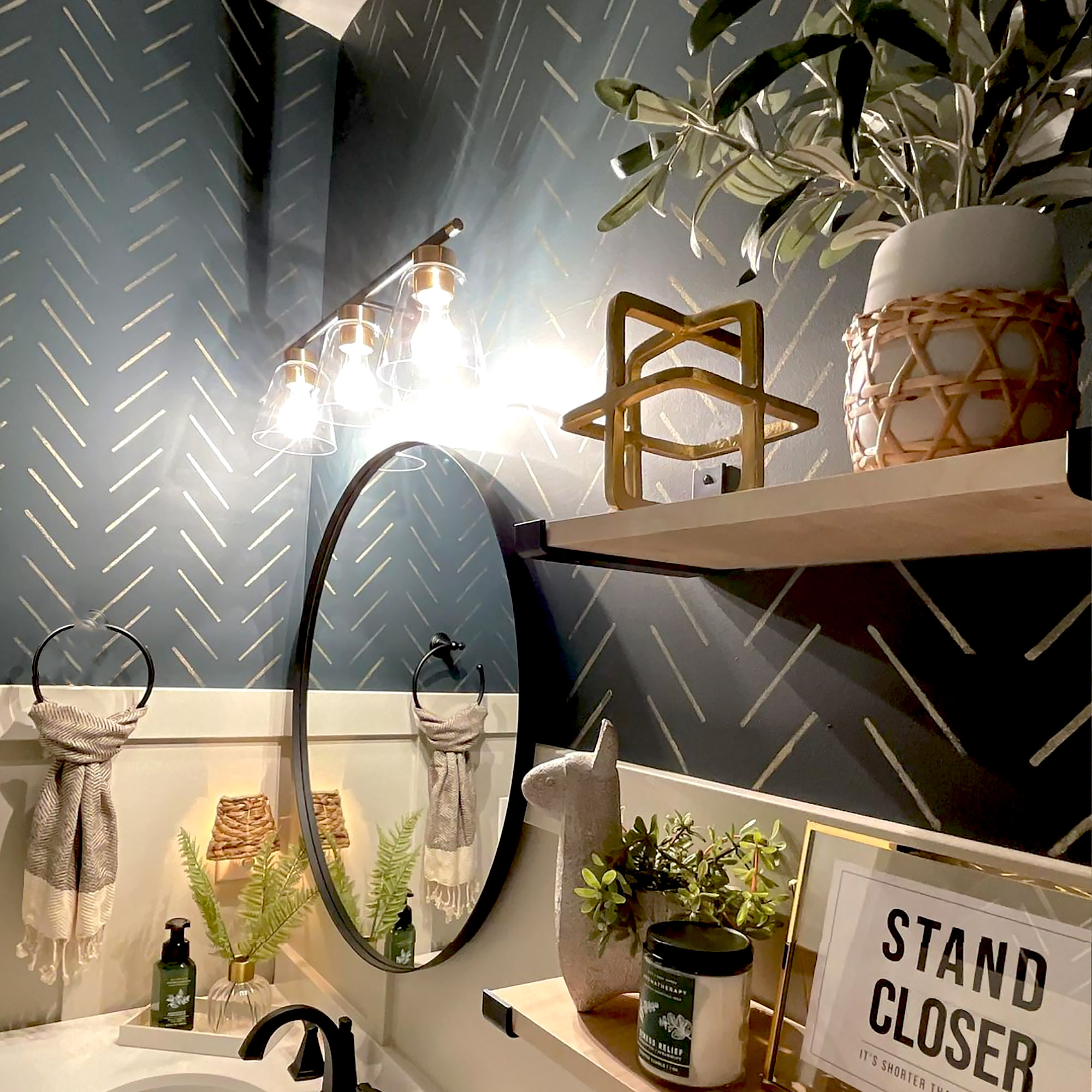 HERRINGBONE SIMPLE Stencilit