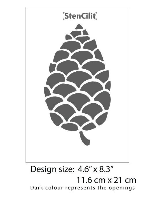 PINE CONES – Stencilit